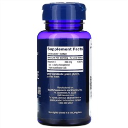 Life Extension, супервитамин E, 268 мг (400 МЕ), 90 капсул