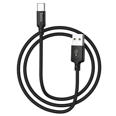 Кабель USB - Type-C Hoco X14 Times Speed 15W 200см 3A  (black)