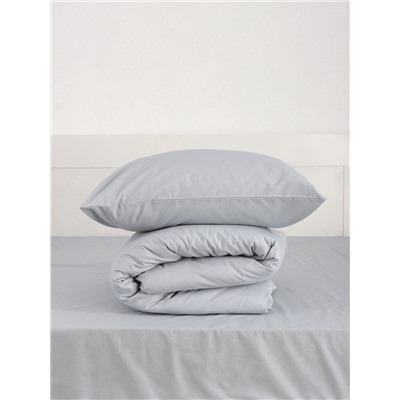 Постельное бельё 1.5-спальное «Этель», серое, бязь