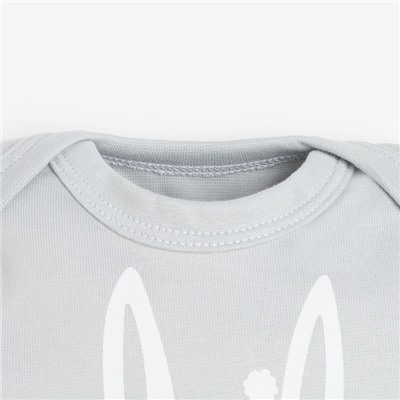 Боди детское «Крошка Я. Мой первый НГ», рост 68-74 см, серое