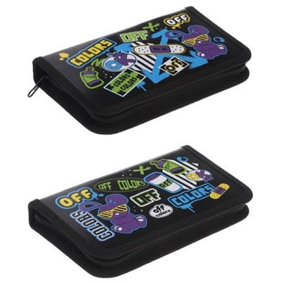 Пенал 2-х ств. 190х115 мм "Модные цвета" с табл.умножения (089039) 43043 Хатбер