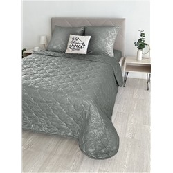 Комплект постельного белья с одеялом New Style КМ-007 графит-графит