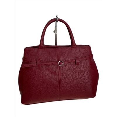 Женская сумка из искусственной кожи, цвет бордовый