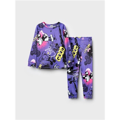 Термокомплект трикот. для девочек: фуфайка (футболка) с длин. рук, брюки