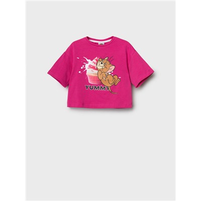 Фуфайка трикотажная для девочек (футболка)