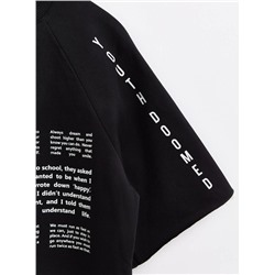 Платья CONTE LPL 1639 Платье из футера свободного кроя «Blurred»