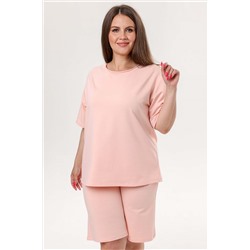 Шорты футер 2-х нитка  106/11/Бледно-персиковый