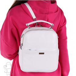 Рюкзак женский кожаный 970034 white Velina Fabbiano-Safenta/30