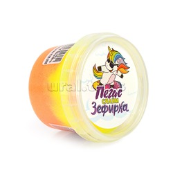 Слайм Зефирка, 100 гр., два цвета: оранжевый и желтый