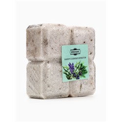 Соляной брикет набор 4 шт. "Можжевельник, эвкалипт, пихта, лаванда"