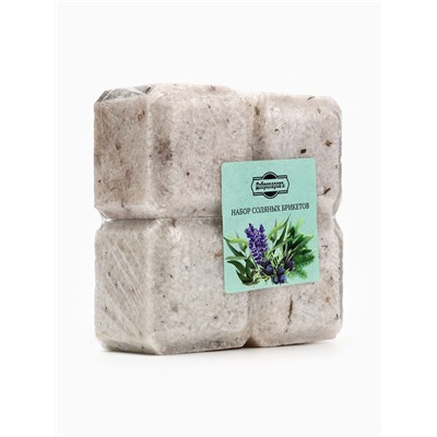 Соляной брикет набор 4 шт. "Можжевельник, эвкалипт, пихта, лаванда"