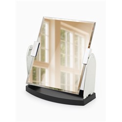 Зеркало настольное, прямоугольное, 17.5×19 см, (15×17 см), цвет серебряный