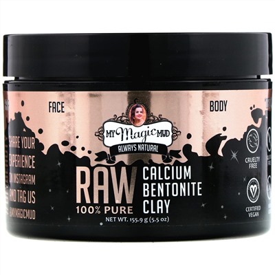My Magic Mud, Raw 100% Pure, Calcium Bentonite Clay, 5.5 oz (155.9 g)