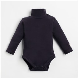 Боди-водолазка «Крошка Я» BASIC LINE, рост 68-74 см, тёмно-серое