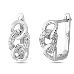 Серьги, куб.циркон., BY-6216