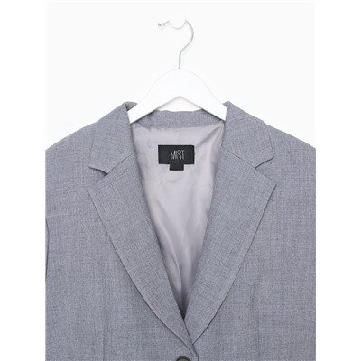 Пиджак женский с разрезом на спине MIST, размер 48-50, серый