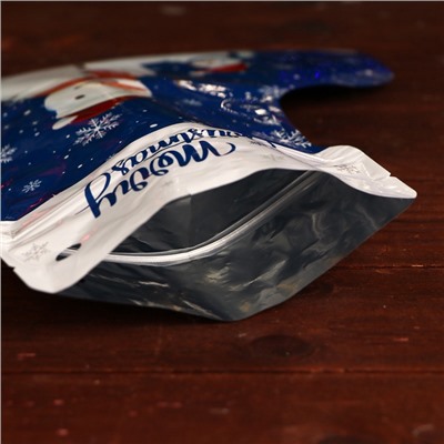 Пакет подарочный новогодний, с zip - lock застежкой, 15×24.5 см