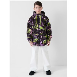 Куртка текстильная с полиуретановым покрытием для девочек (ветровка)
