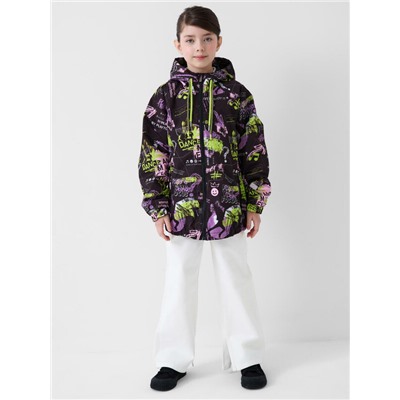 Куртка текстильная с полиуретановым покрытием для девочек (ветровка)