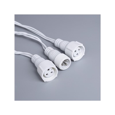 Гирлянда «Нить» 10 м, IP44, УМС, белая нить, 100 LED, свечение тёплое белое, 220 В