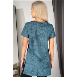 Женская удлиненная футболка с разрезами Happyfox