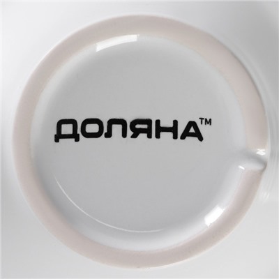 Набор кружек Доляна Coffee break, 200 мл, 2 шт., керамика, белый