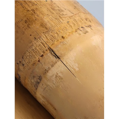 УЦЕНКА Свеча в бамбуке тройная «Экзотика» 13×15×30 см, 100 мл, цв. бежевый