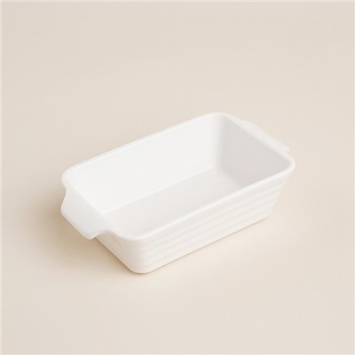 Форма для выпечки SL Home «Санторини», 250 мл, 15.8×9.2×4.5 см, жаропрочная керамика, белая