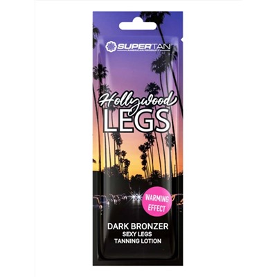 SuperTan Темный бронзатор для загара ног с разогревающим эффектом и коллагеном / Hollywood Legs, 10 мл 27881