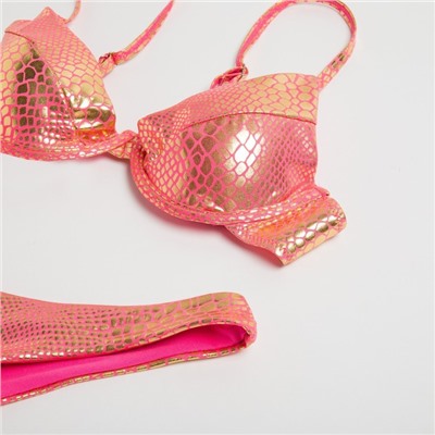Купальник женский раздельный MINAKU цвет розовый, размер 44