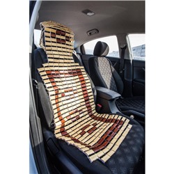 Накидка-массажер TORSO, на сиденье с капюшоном, 43×115 см, бамбук, бежевый