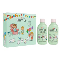 520977 Happy Lab Kids Подарочный набор для нежной детской кожи и волос / Party, 300 мл x 2