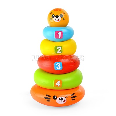 Музыкальная Пирамидка-неваляшка Тигренок (Люленьки)