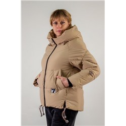 Демисезонная куртка с фиксаторами, арт. 819 (Бежевый)