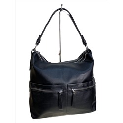 Женская сумка из искусственной кожи, цвет черный