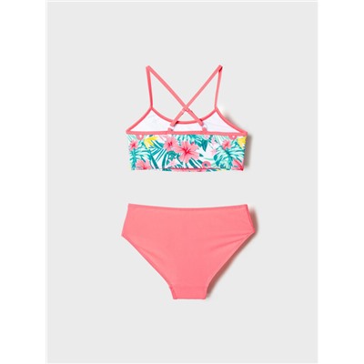 Комплект трикотажный для девочек: купальный костюм, юбка