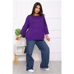 Свитшот 375702 оверсайз трикотажный