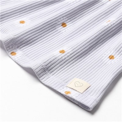 Комплект: платье, шорты, повязка «Крошка Я. Ромашка», рост 62-68 см, серый