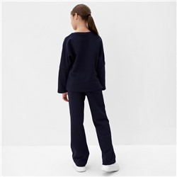 Свитшот детский MINAKU, тёмно-синий, рост 140 см