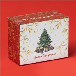 Салфетница новогодняя Доляна «Волшебное дерево», 9.5×4.5×7 см