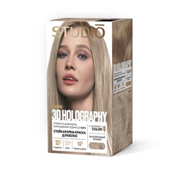 Стойкая крем-краска для волос Studio Professional 3D Holography 90.105 Пепельный блондин