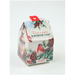 Чай новогодний чёрный «Тепла и уюта в новом году», со вкусом: зимняя вишня, 50 г