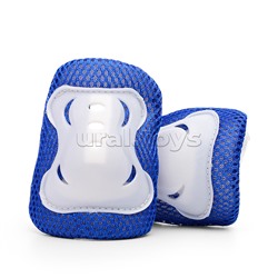 Комплект детской защиты для катания (цвет бело/синий)