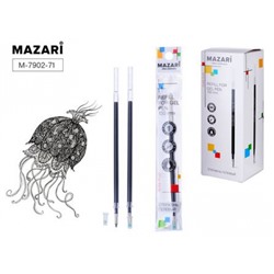Стержень гелевый 130 мм M-7902-71 черный 0.5мм Mazari