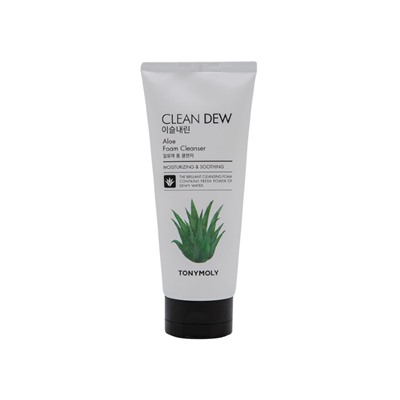Tony Moly Пенка для умывания с экстрактом алоэ Clean Dew Aloe Foam Cleanser
