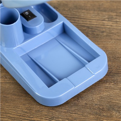 Лампа настольная «Мудрец» Е27 40W, 220 В синий 18×11.5×33 см RISALUX