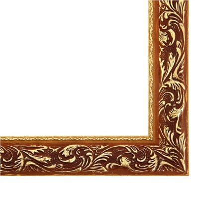 Рама для картин (зеркал) 30×40×4 см, дерево «Версаль», золотая