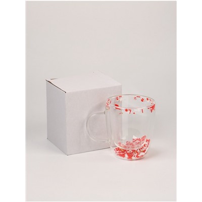 Кружка новогодняя с двойными стенками «Новогоднее настроение», 350 мл