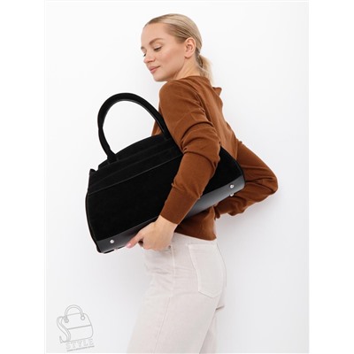 Сумка женская кожаная 3380Q black  Polina&Eiterou  в Новосибирске