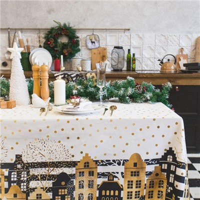 Фартук ««Этель»: Золотой город», 65×60 см, 100 % хлопок, саржа, 190 г/м²